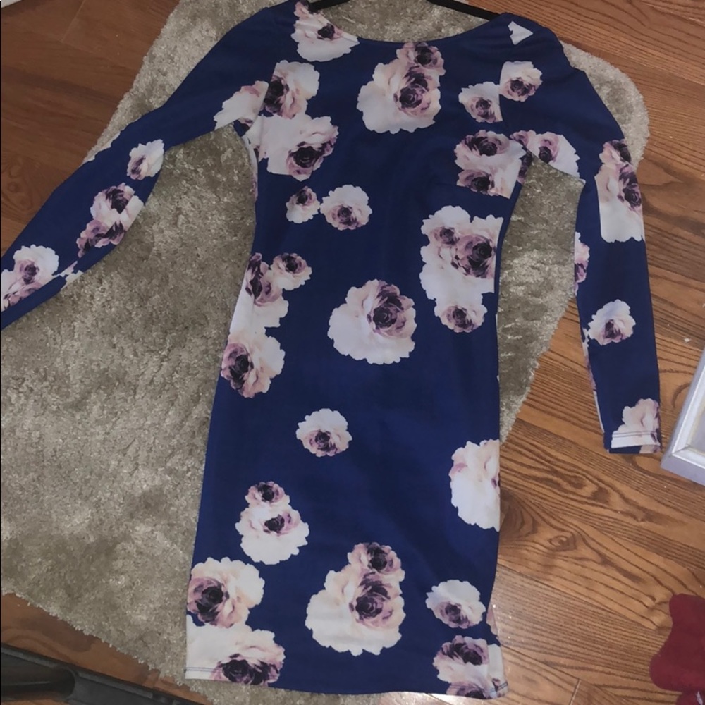 Kardashian Kollection Floral Bodycon Dress